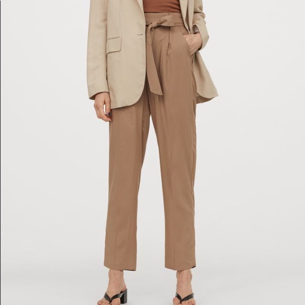 H&M High Waisted Paperbag Pants